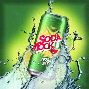 Soda Mock up graphic